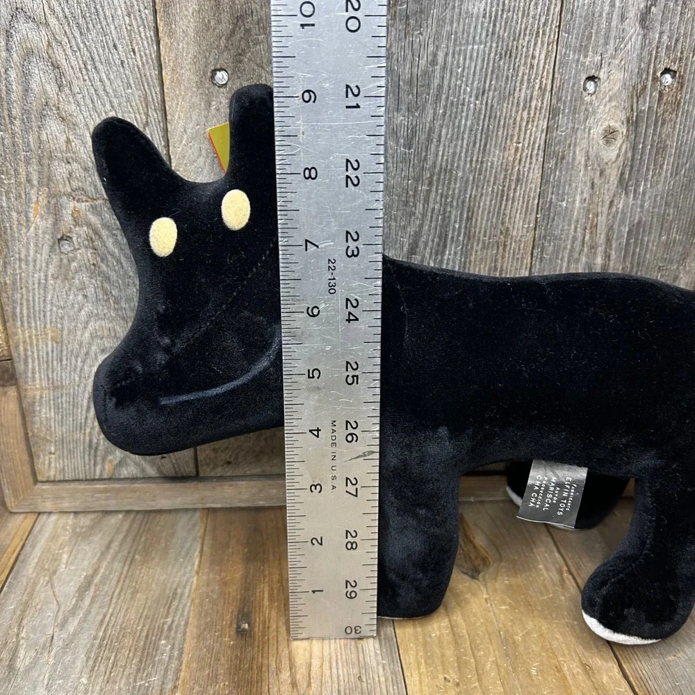 Javier Mariscal Julián the Cubist Dog plush Cha Cha Black Velvet Artist Design